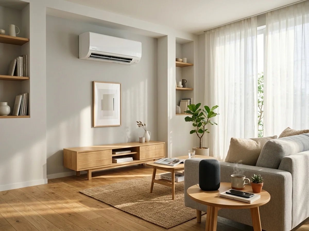 スマートリビングルームのエアコン