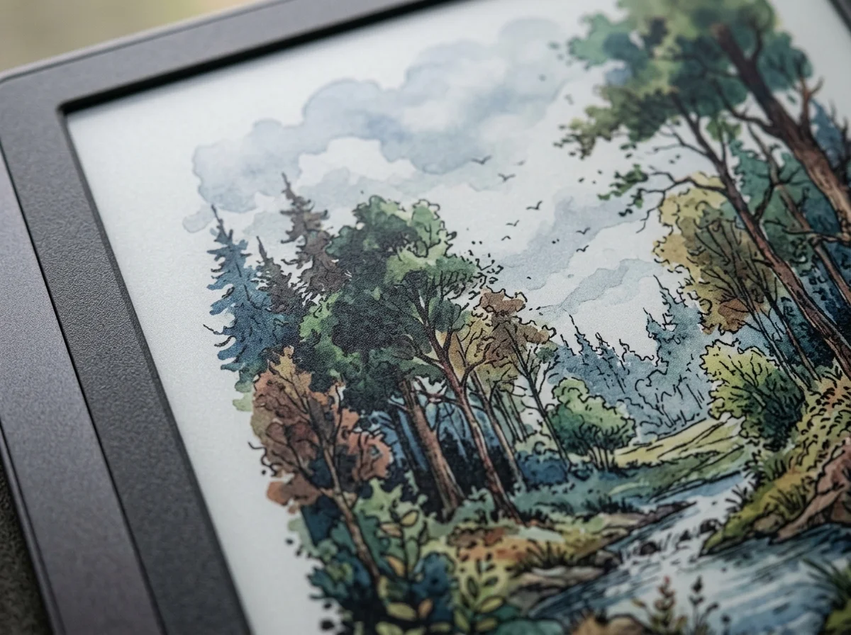 E Inkディスプレイの紙のような質感