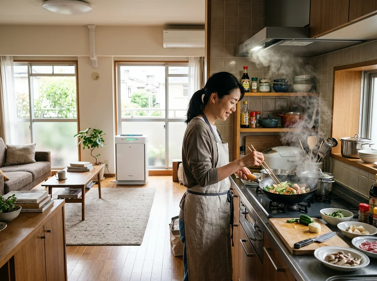 キッチンでの脱臭効果