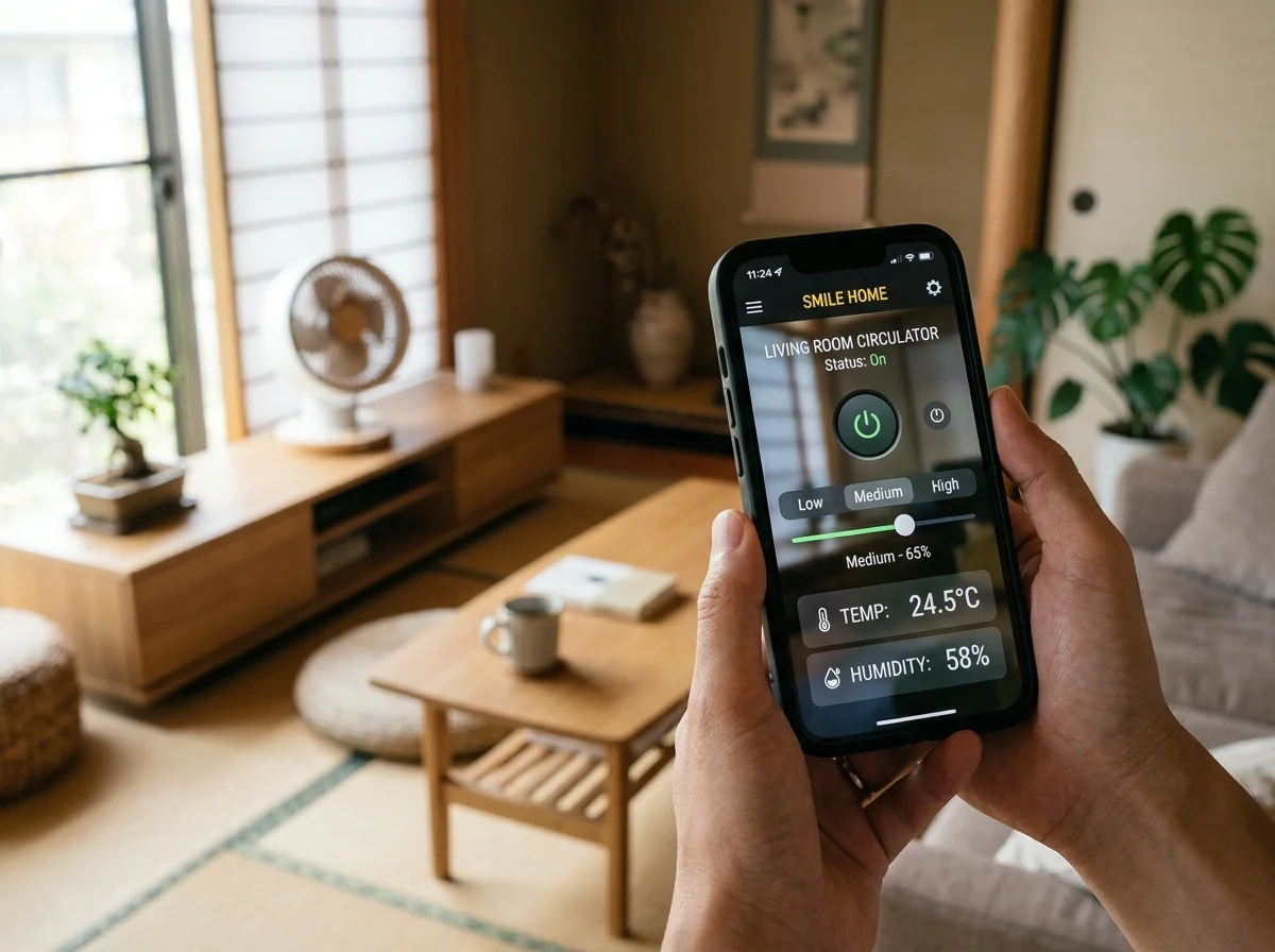 スマホアプリでの操作画面