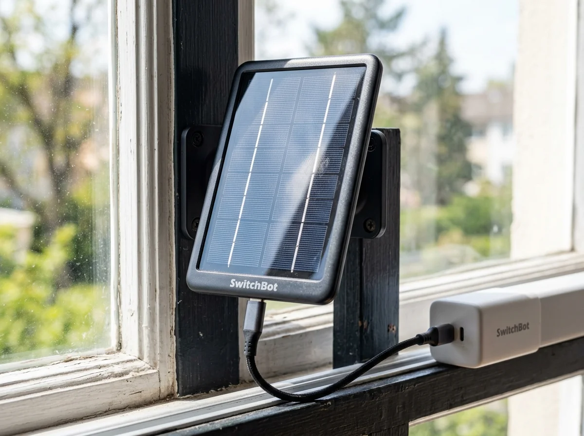 SwitchBotソーラーパネルの外観