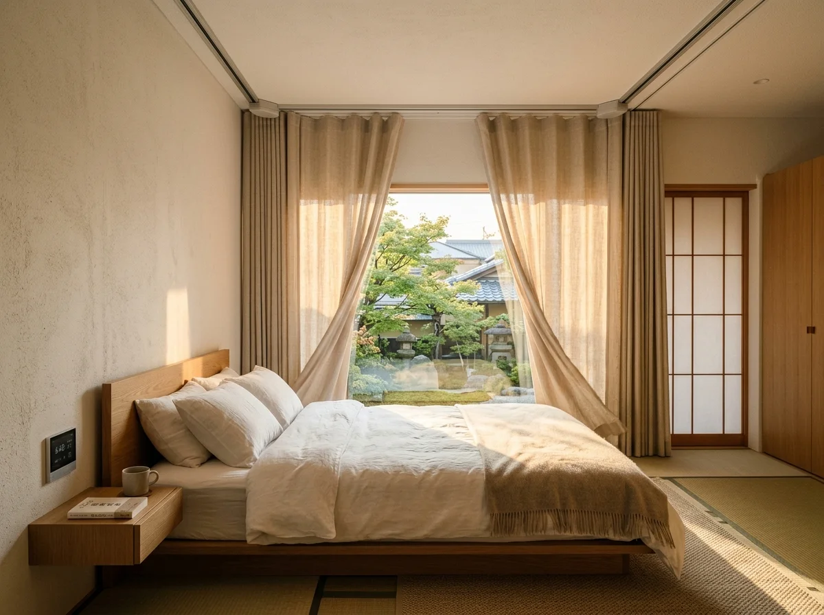 朝の自動カーテン開閉