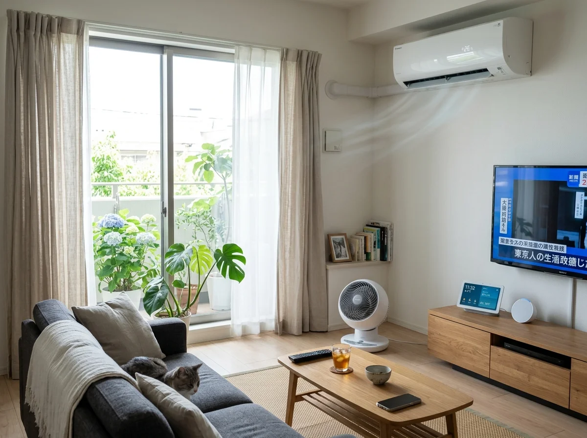 夏のスマートホーム冷房設備