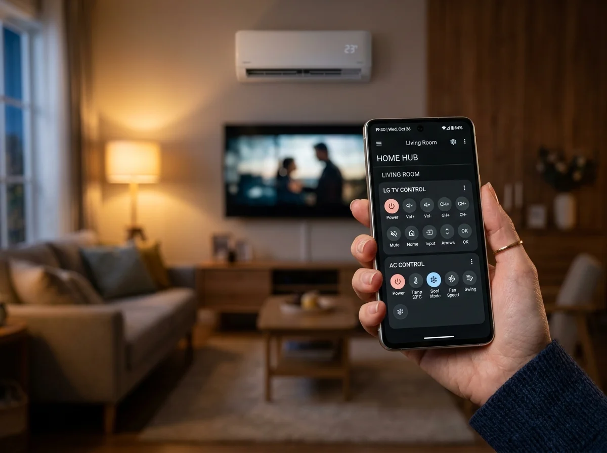 スマートリモコンの赤外線操作