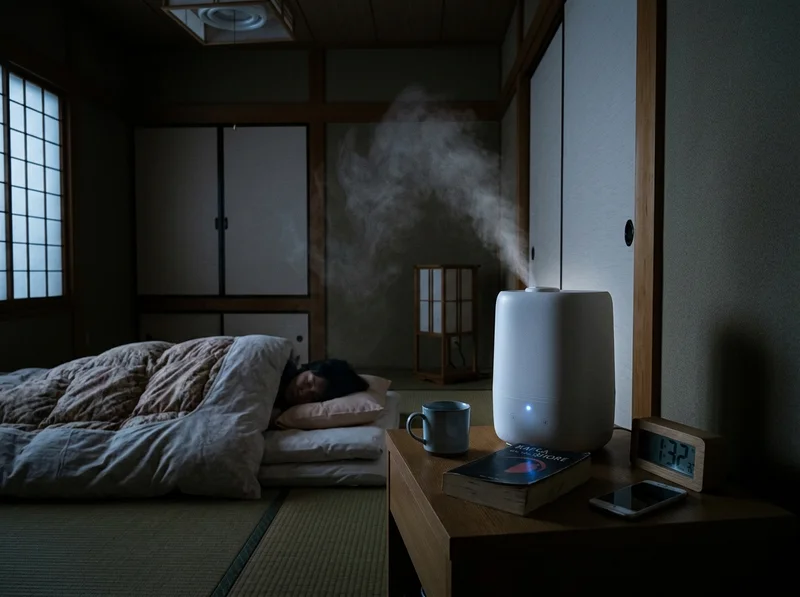 SwitchBot 気化式加湿器 寝室使用