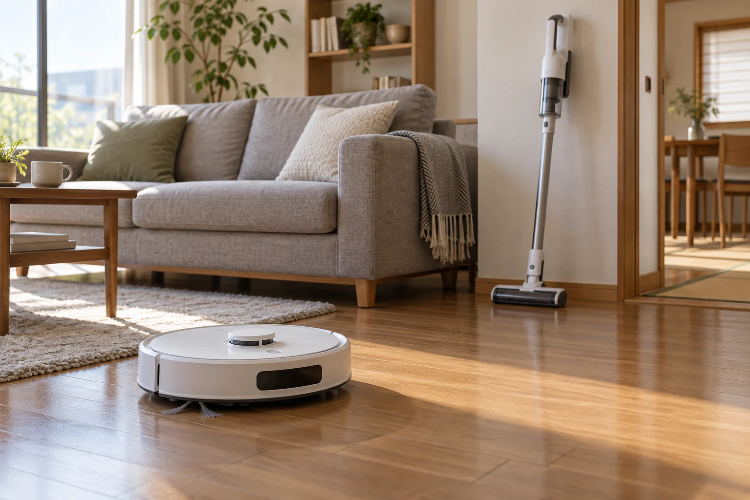 ロボット掃除機と手動掃除機の比較