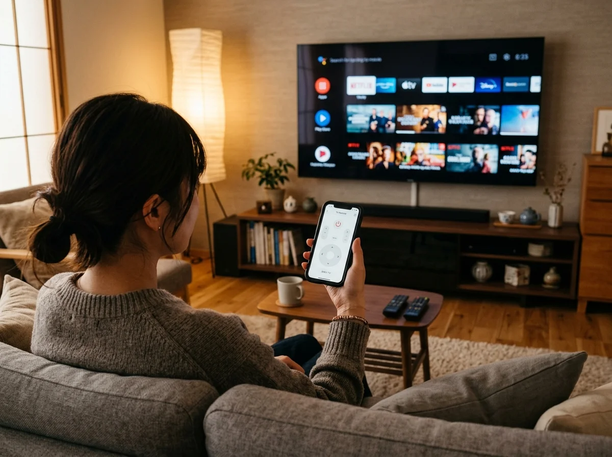 SwitchBotアプリでテレビを登録する画面