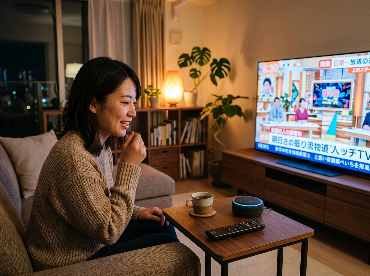 スマートスピーカーでテレビを音声操作