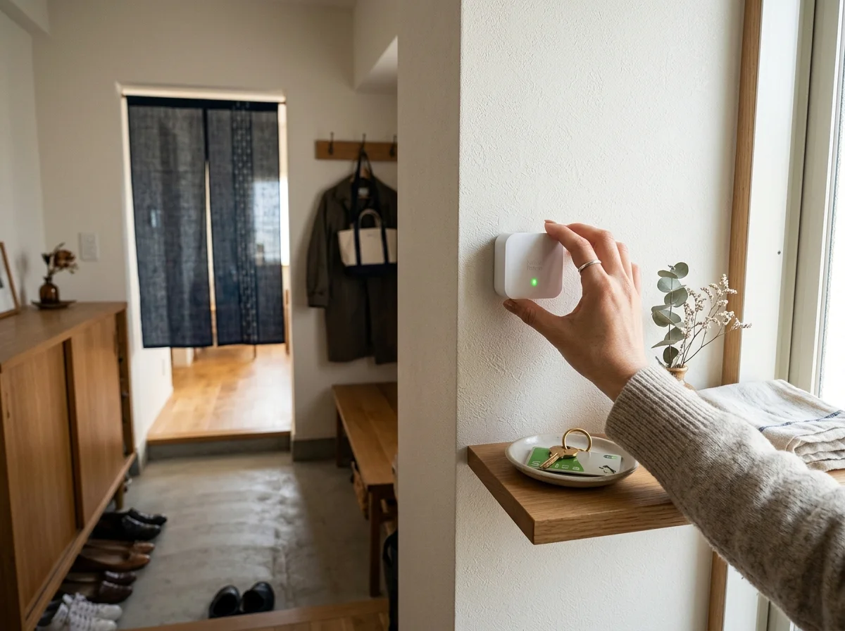 デバイスを設定している様子