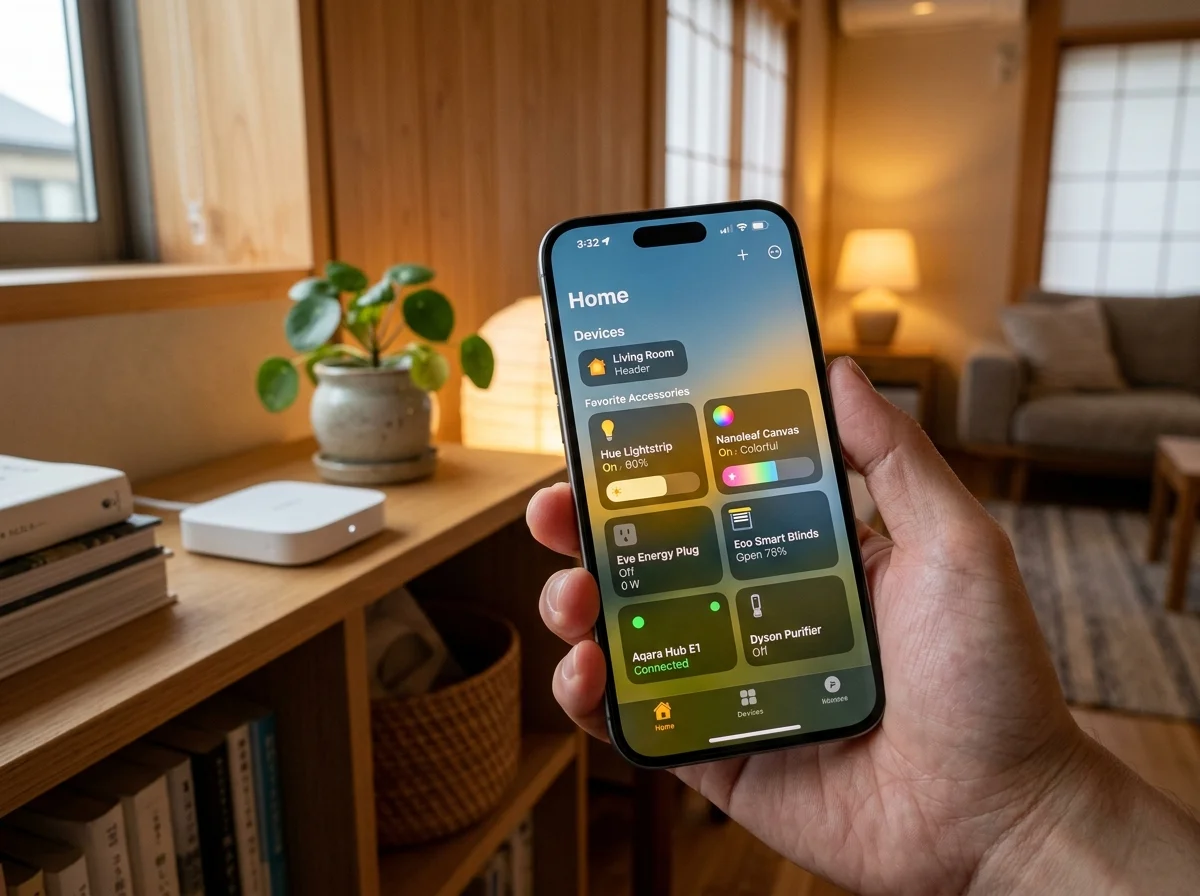 Apple Homeアプリでの操作画面