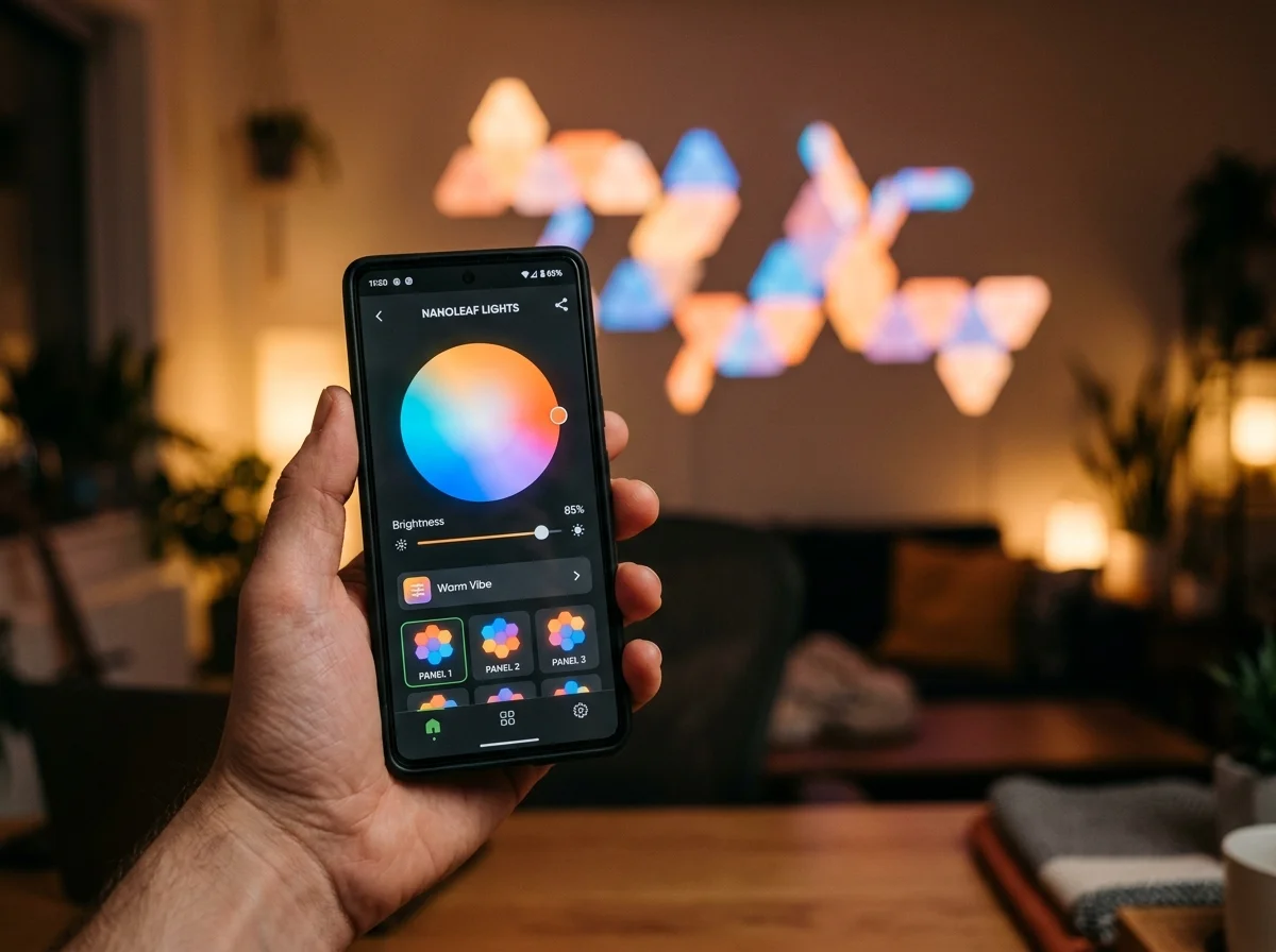 Nanoleafアプリの操作画面