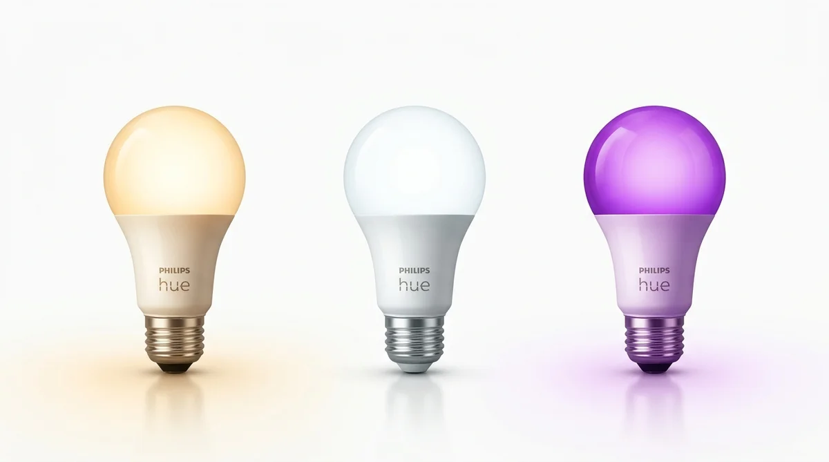 Philips Hueの3シリーズを並べた比較：ホワイト・ホワイトグラデーション・フルカラー