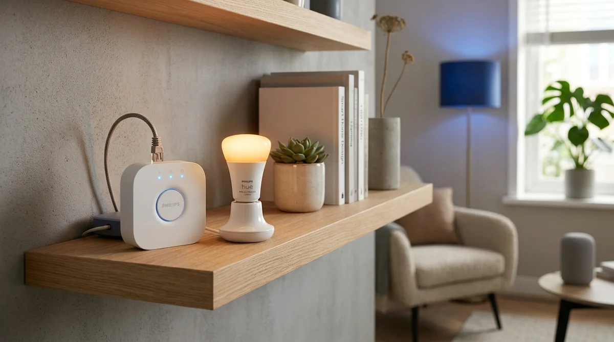 Philips Hue スマート電球とブリッジのセット写真