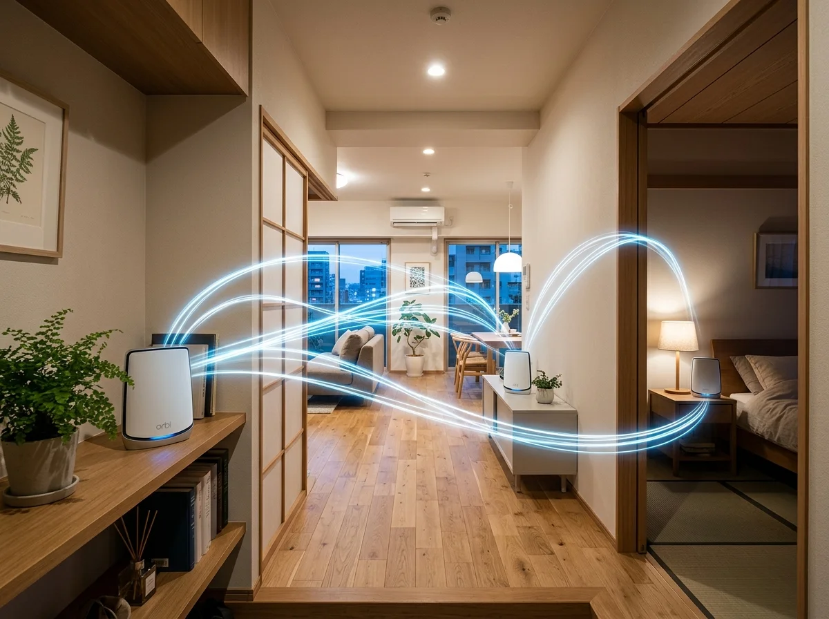 メッシュWi-Fiシステムの配置イメージ