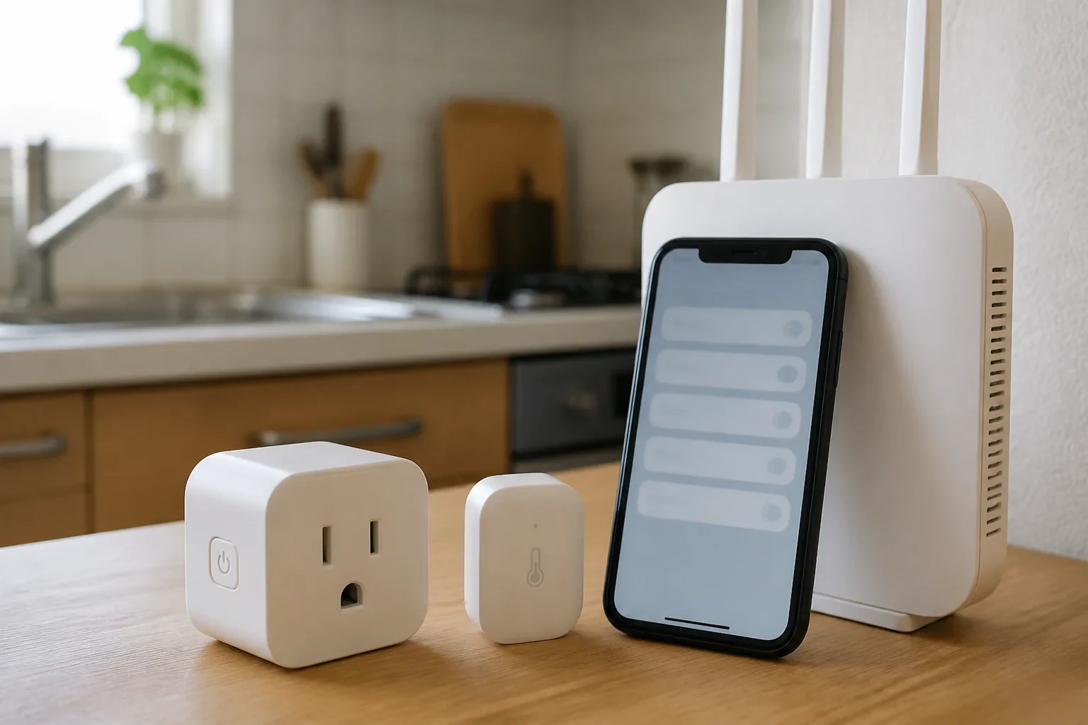 2.4GHz専用のスマート家電を近くで再設定する場面