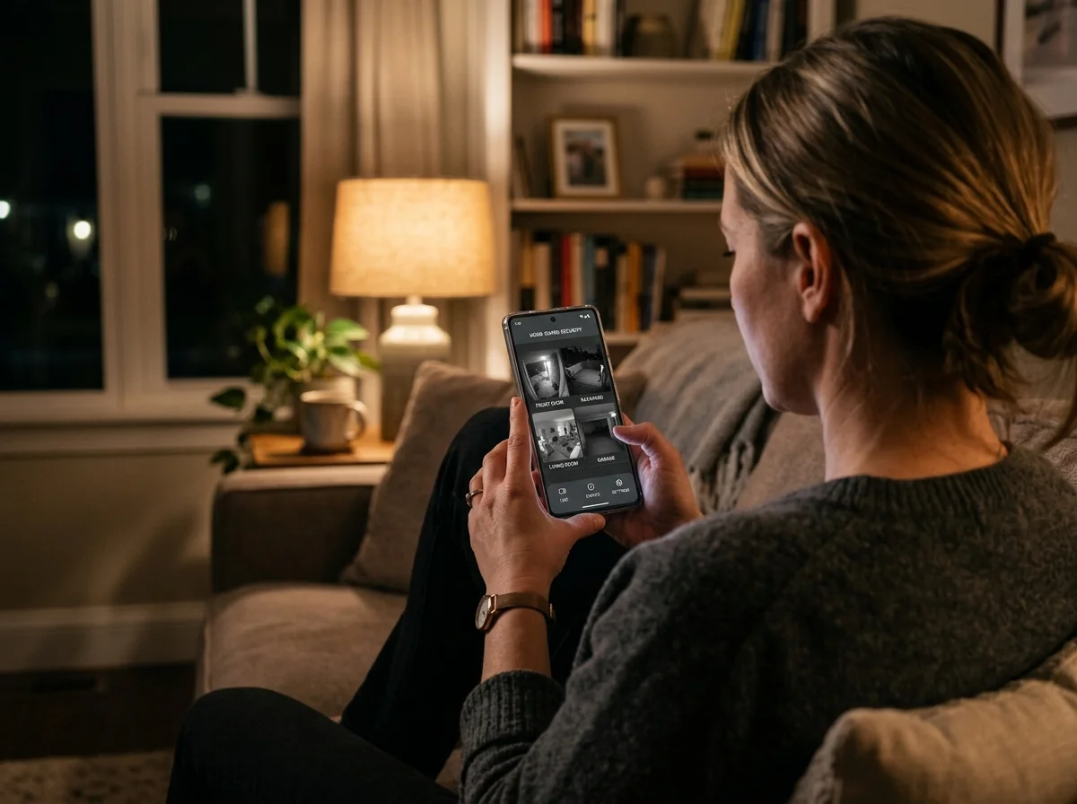 スマホでのセキュリティ監視