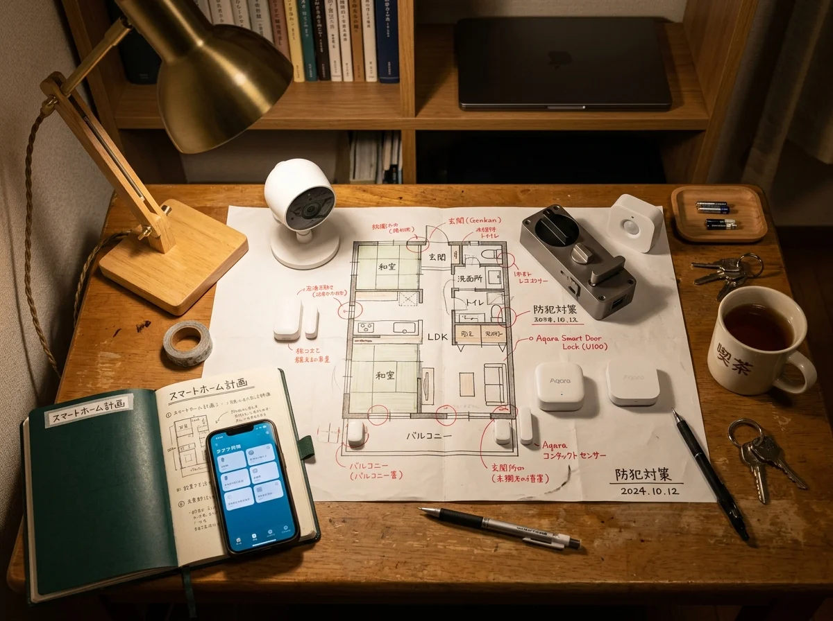 防犯システムの設計図