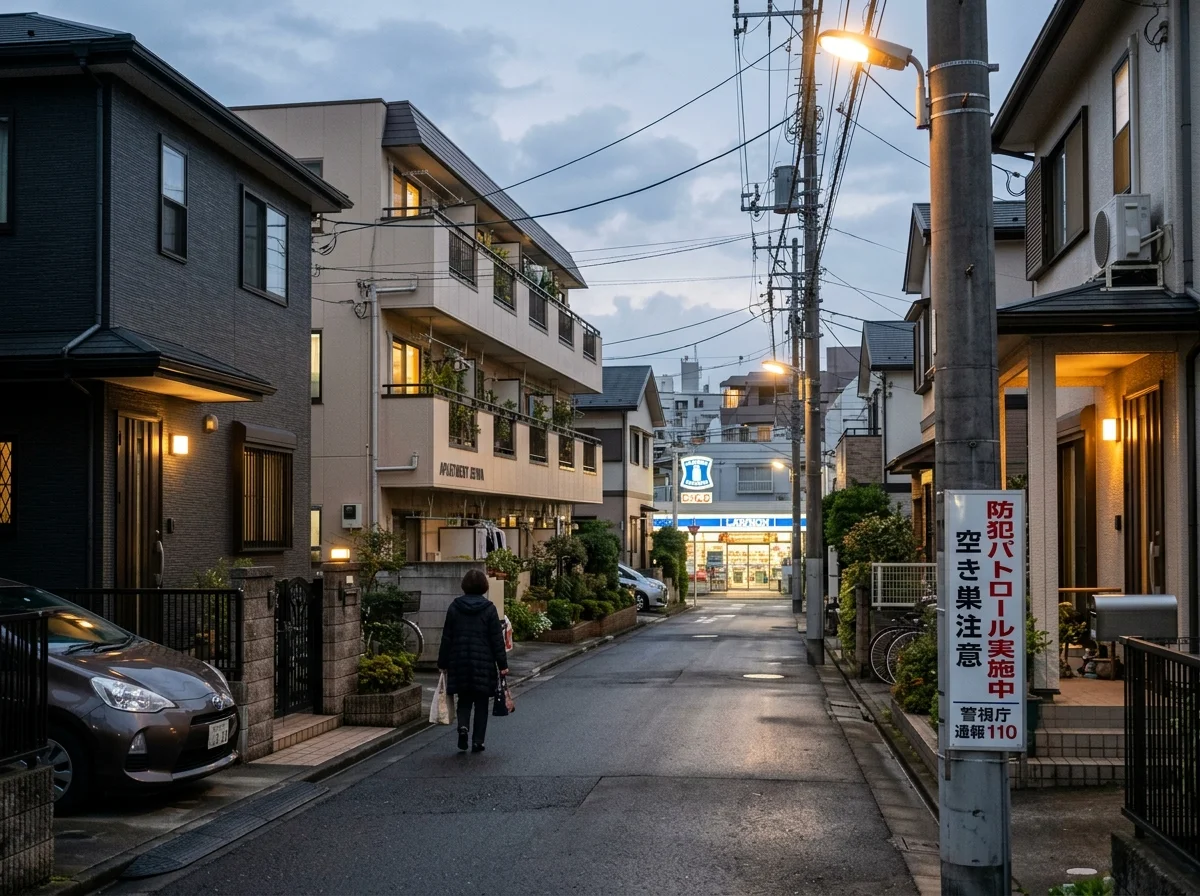 住宅街の防犯イメージ