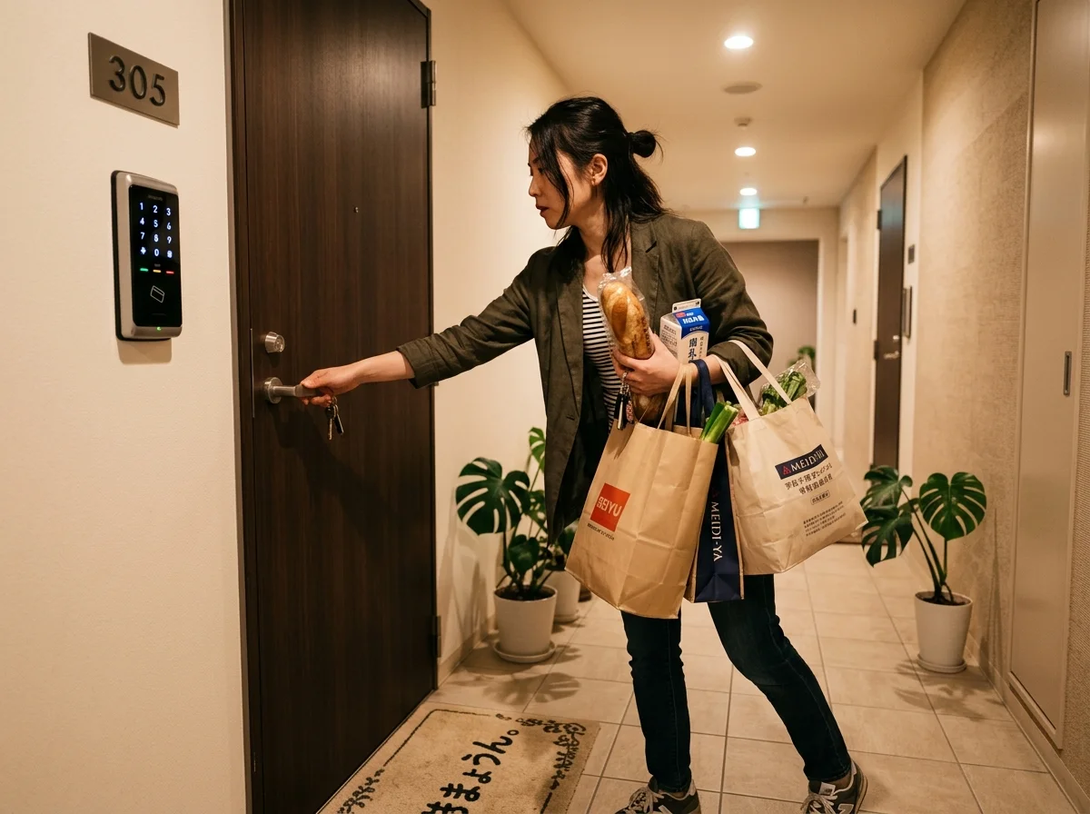 ハンズフリーで帰宅するイメージ