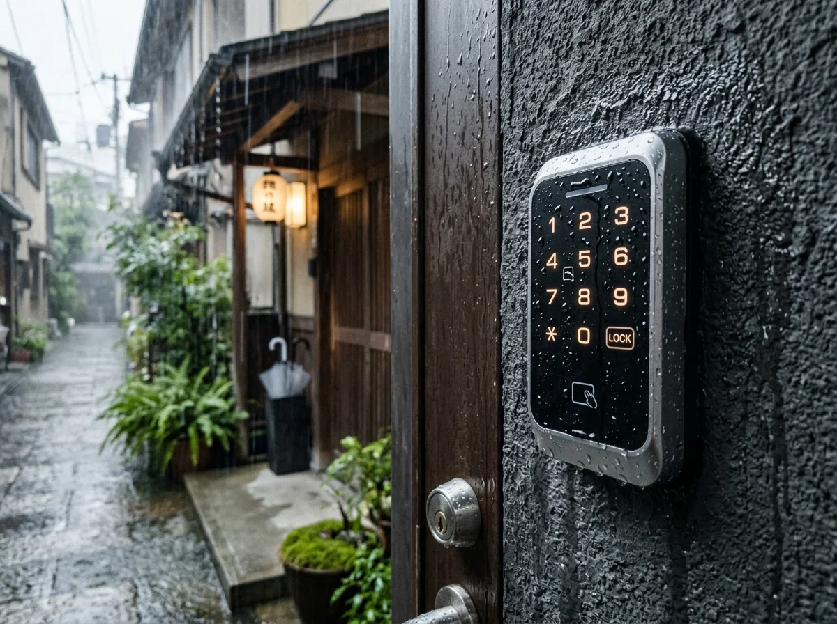 雨天時のキーパッド