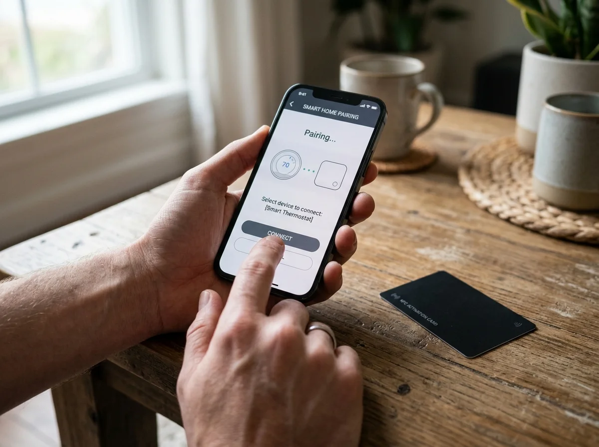 アプリで設定する様子