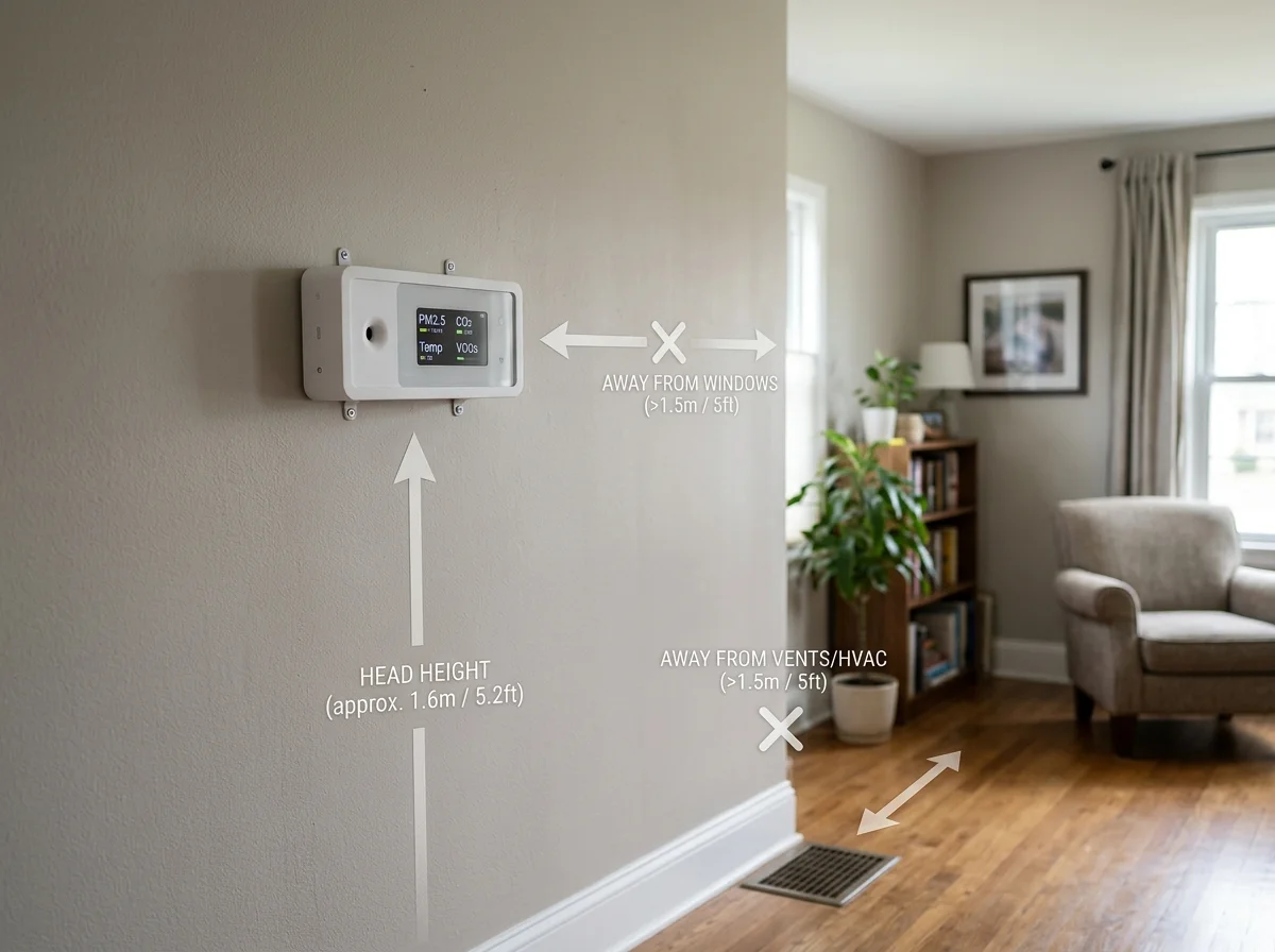 空気質センサーの最適な設置位置