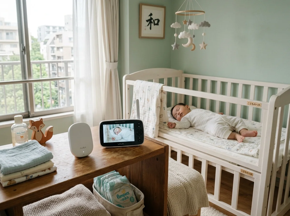 赤ちゃんの部屋に設置したセンサー