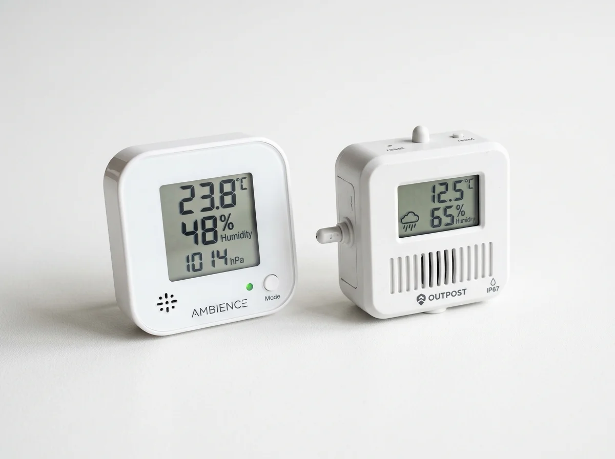 室内モデルと防水モデルの比較