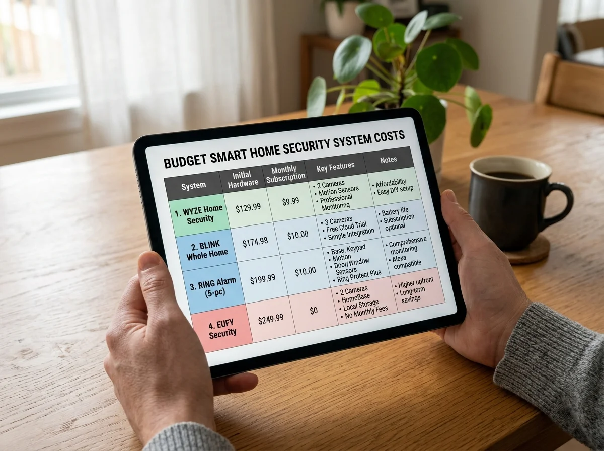 セキュリティシステムのコスト比較