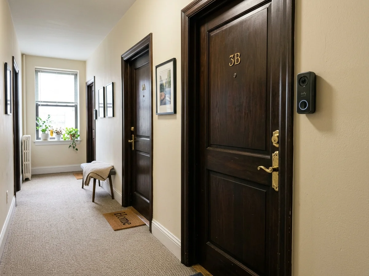 マンション共用部に配慮したカメラ設置