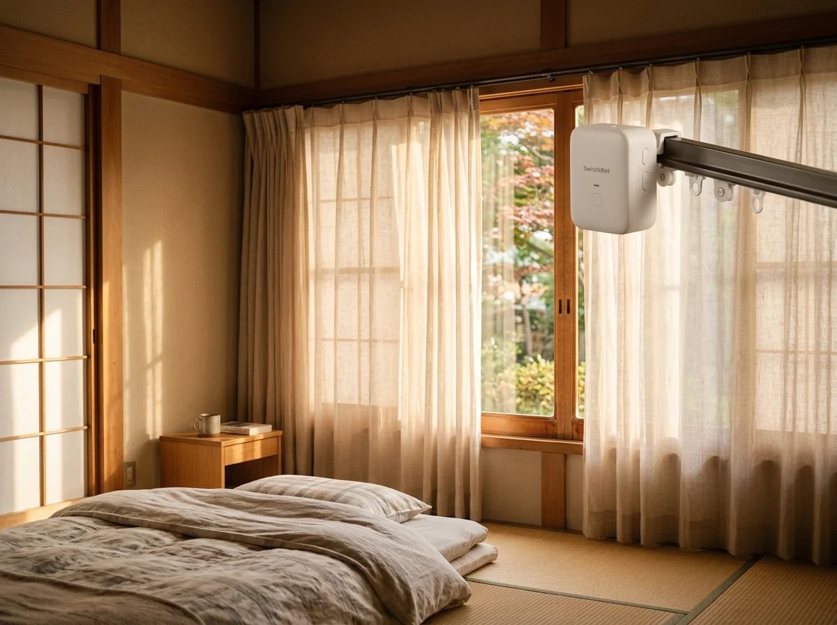 スマートカーテンと朝日