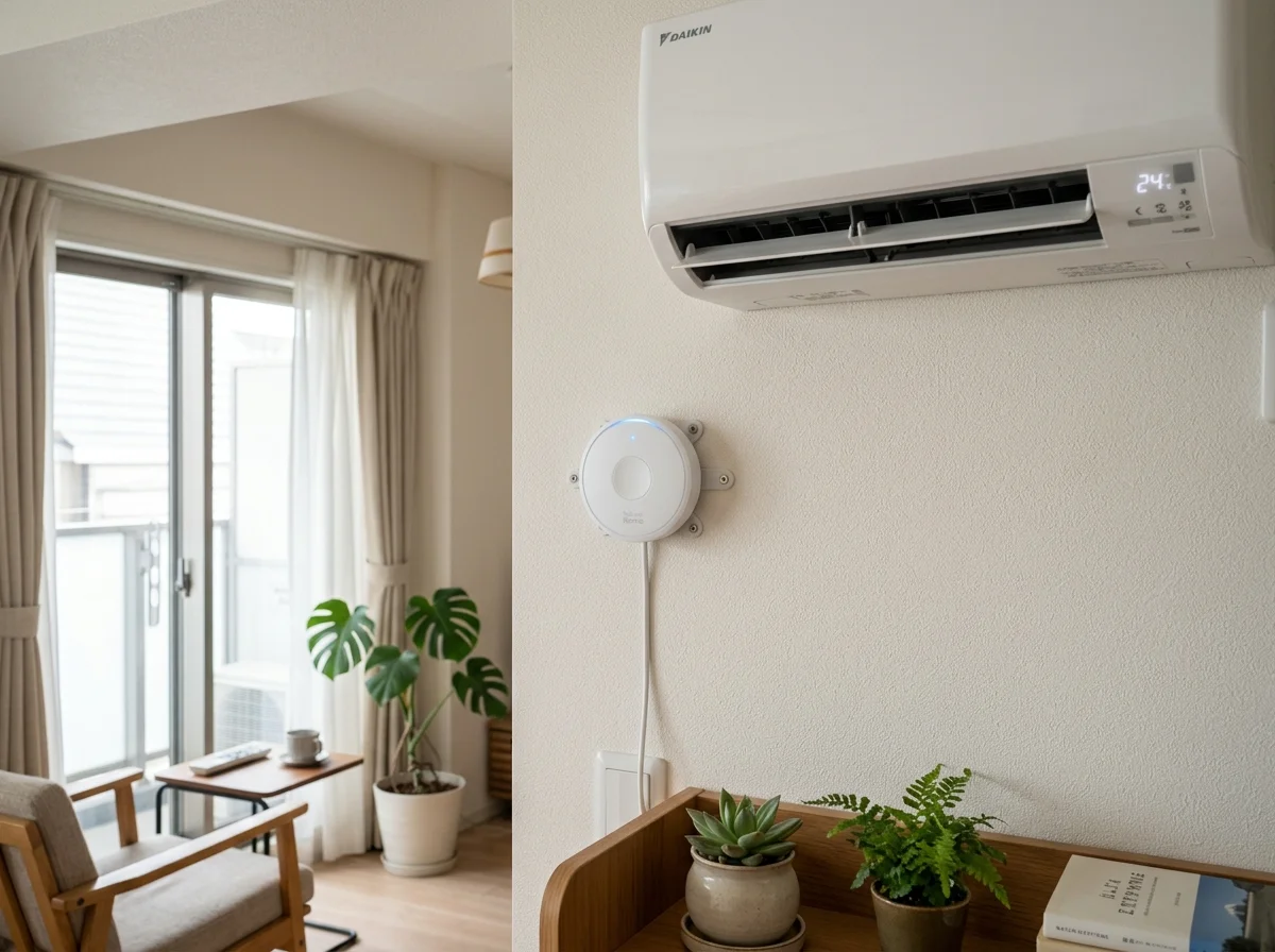 スマートリモコンでエアコン操作