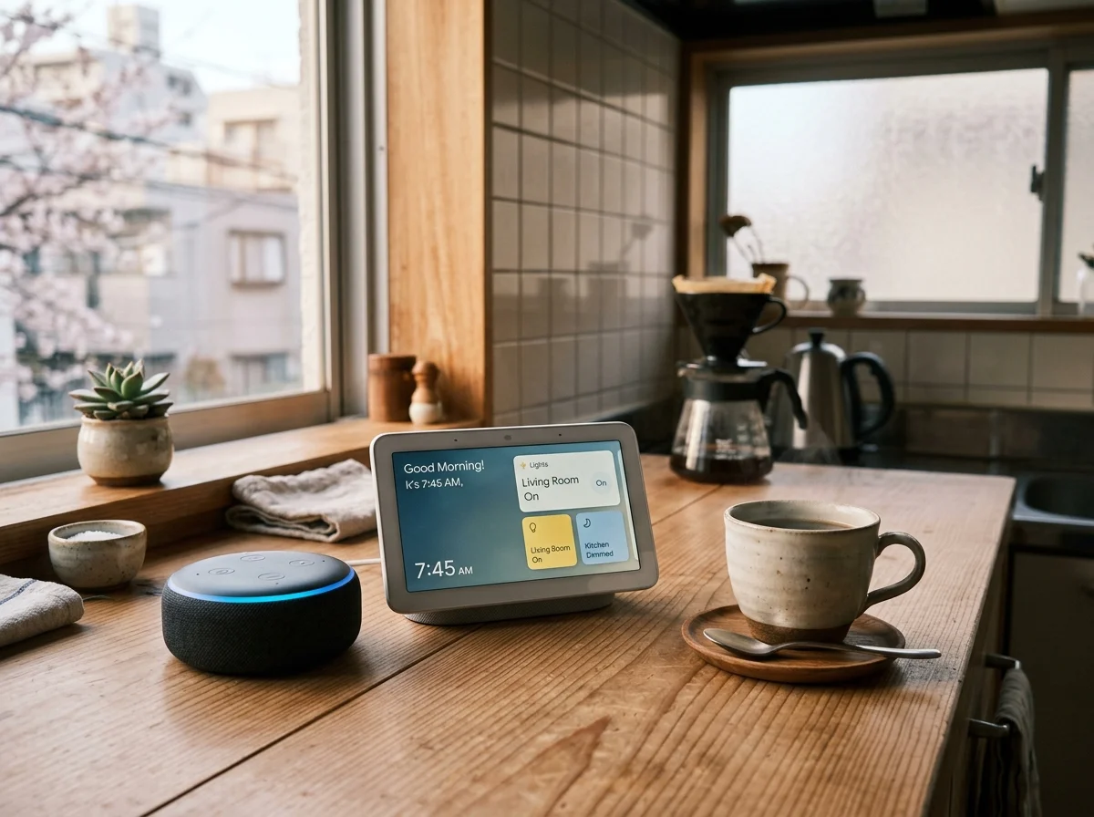 Amazon EchoとGoogle Nest Hub