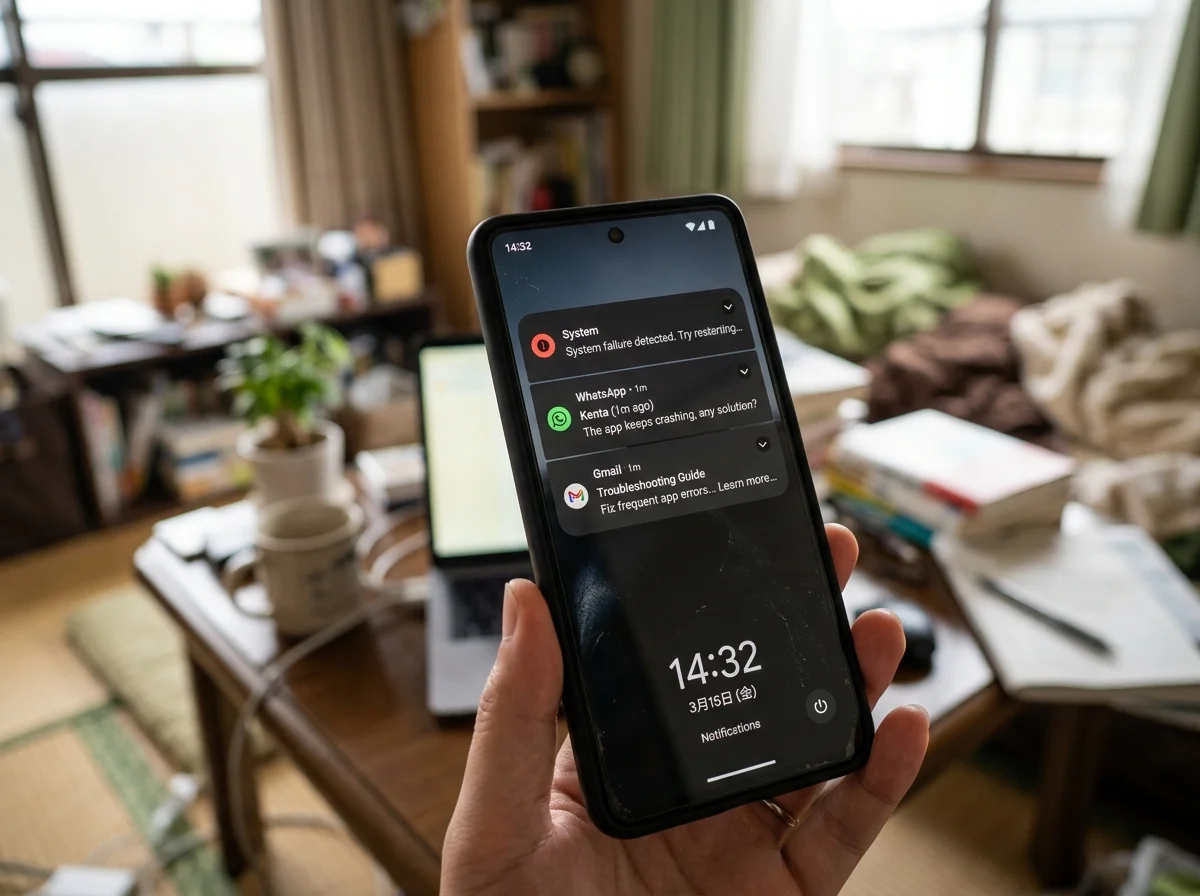スマートフォンの設定画面