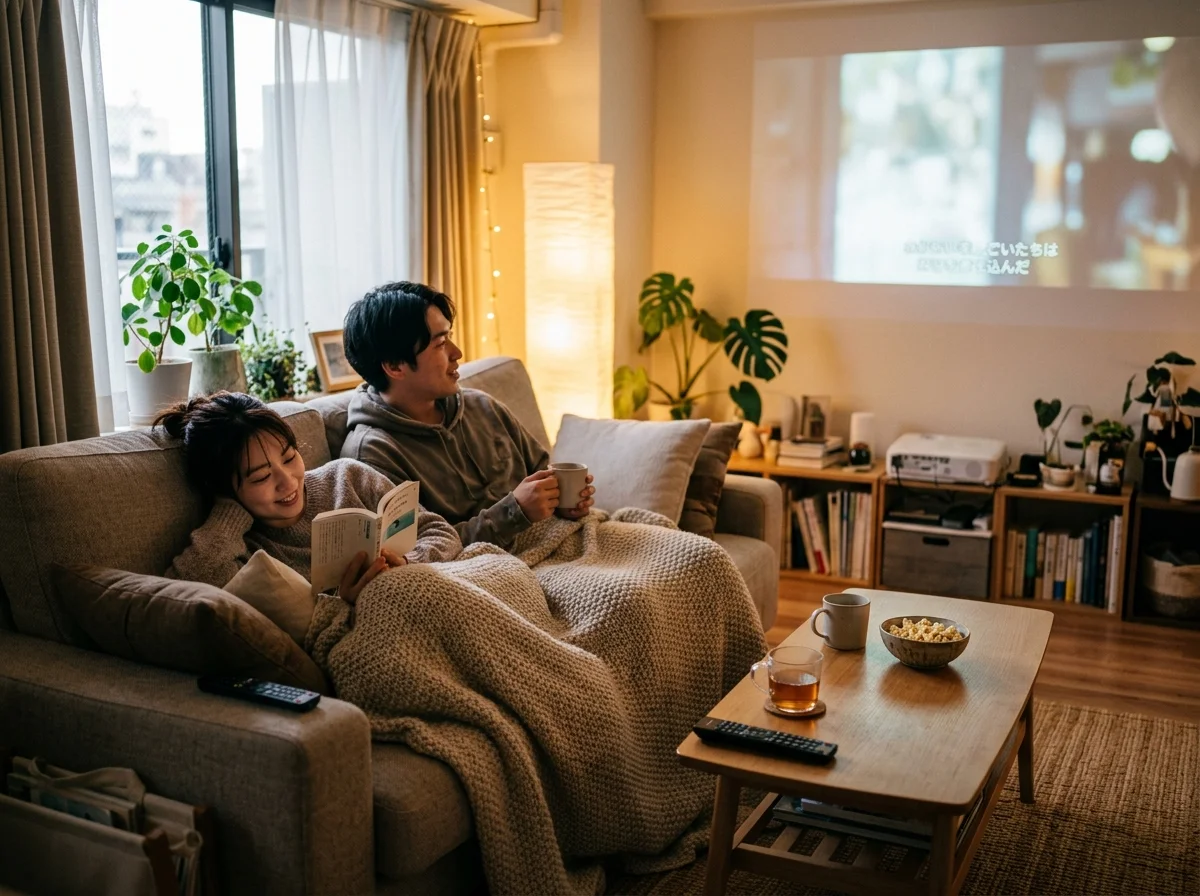 休日のリラックスした部屋
