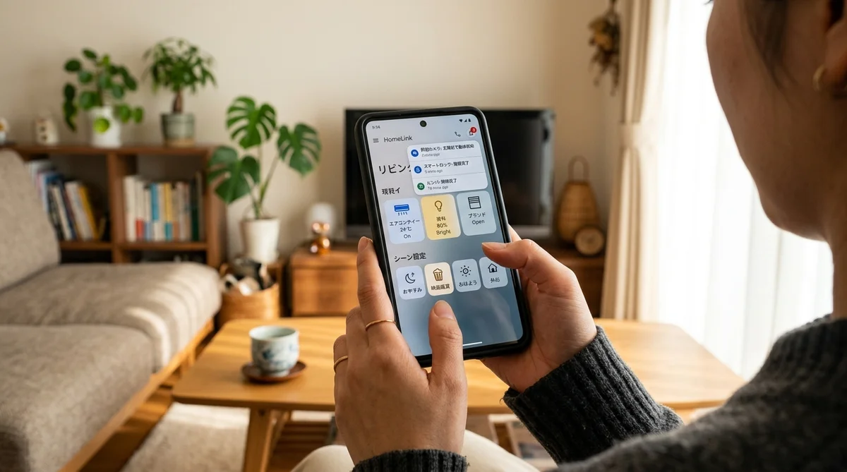 SwitchBotアプリの自動化シーン設定画面