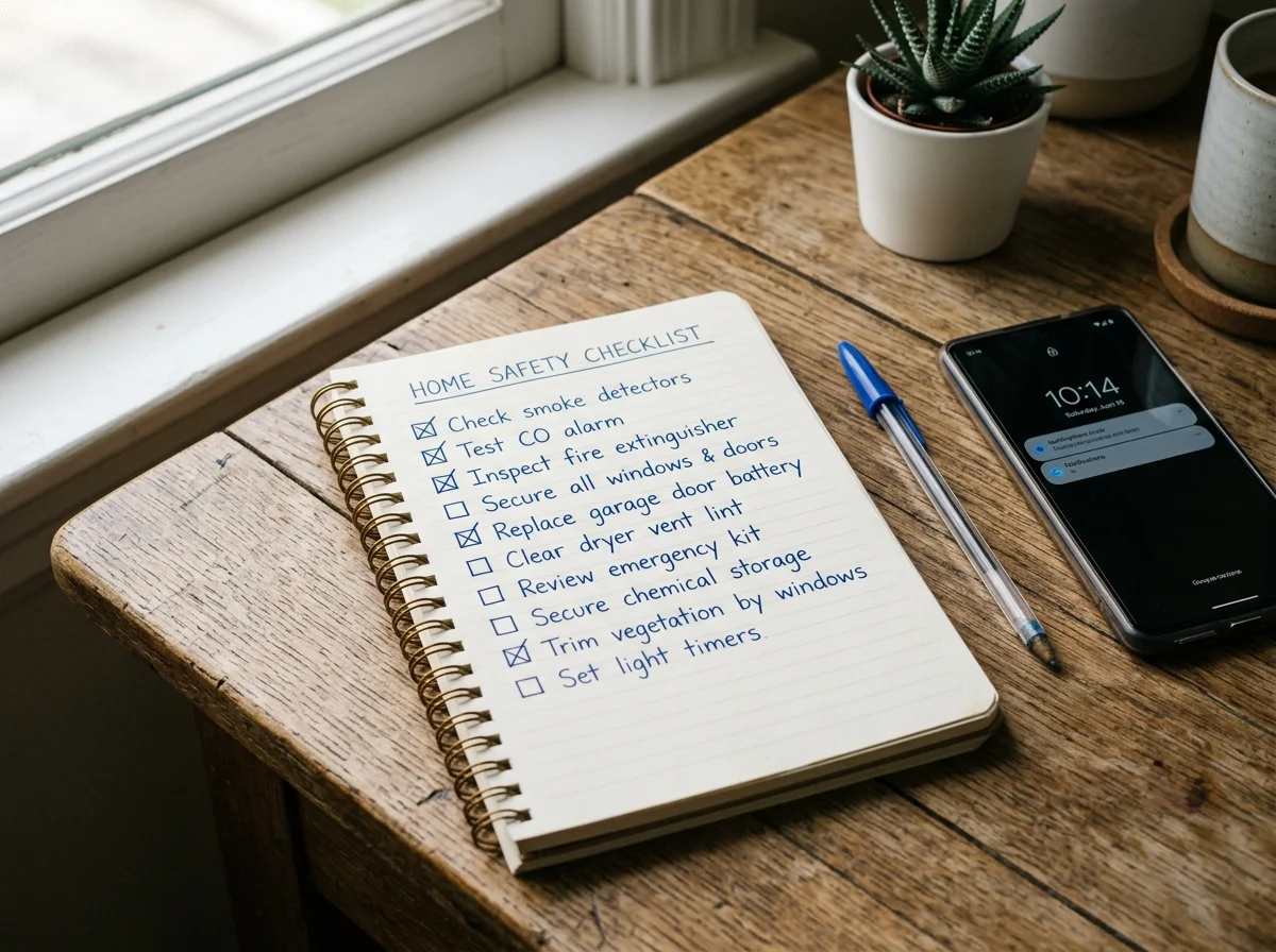 チェックリストとスマートフォン