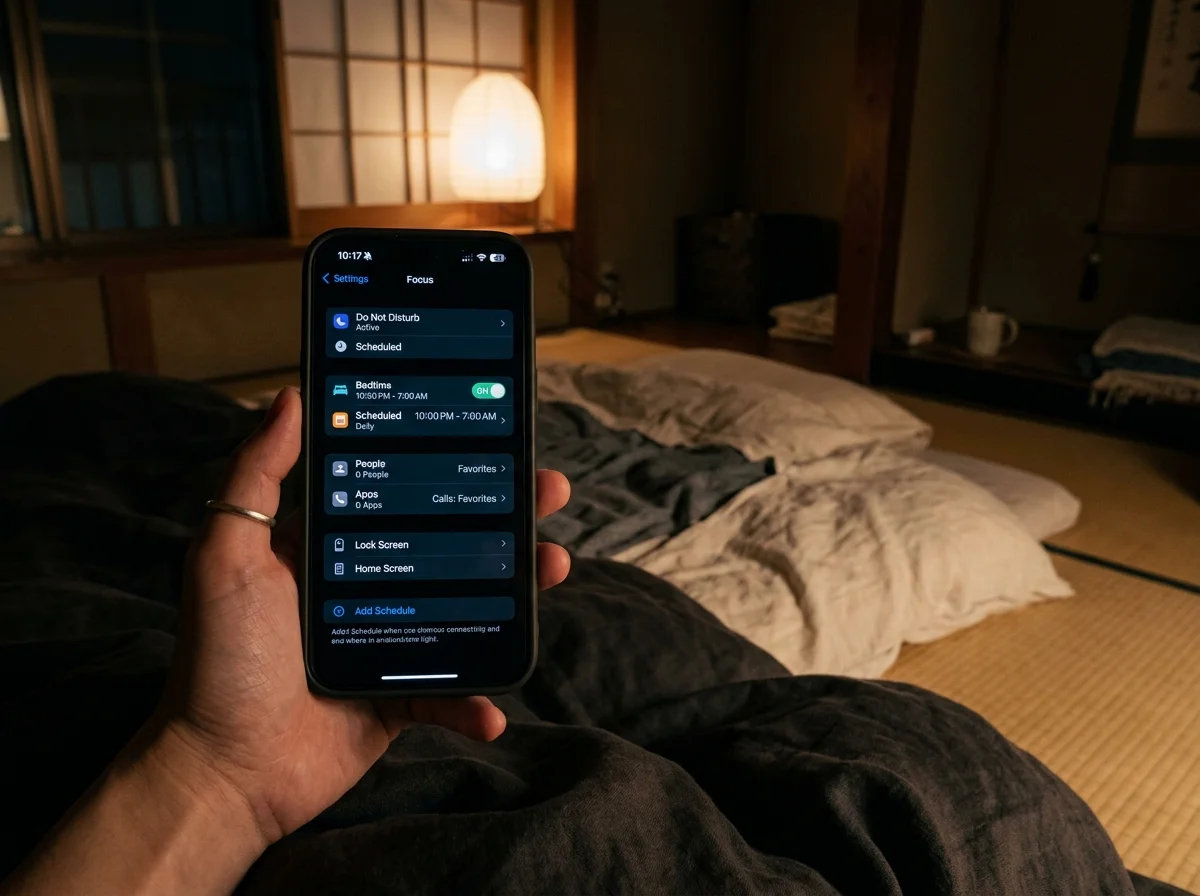 iPhoneの集中モード設定画面
