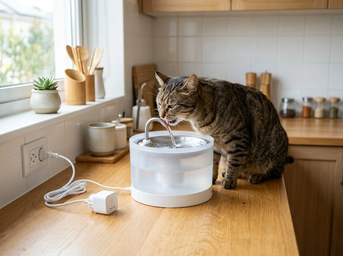 ペット用給水器とスマートプラグ
