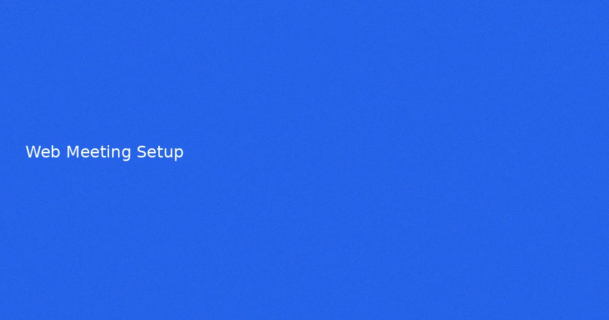 Web会議の照明セットアップ