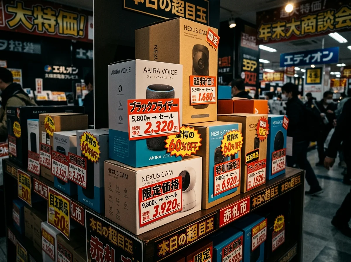 ブラックフライデーのセールタグ