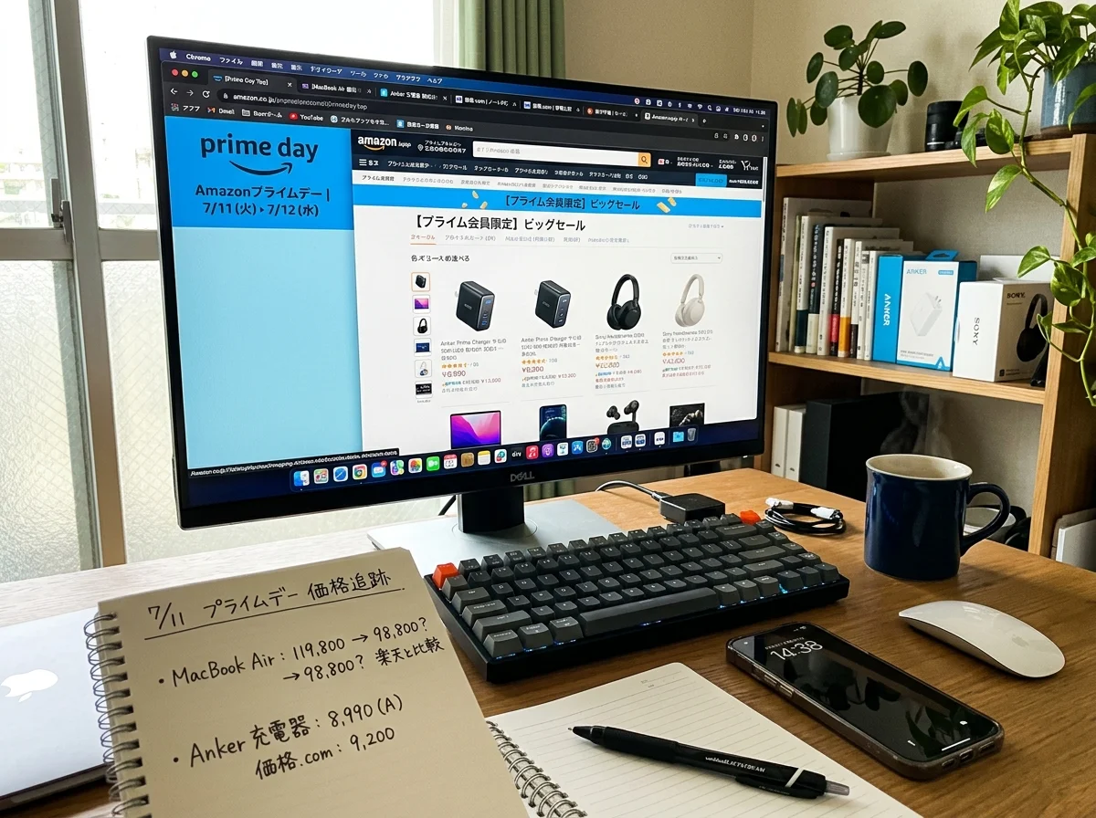 Amazonプライムデーのセール画面