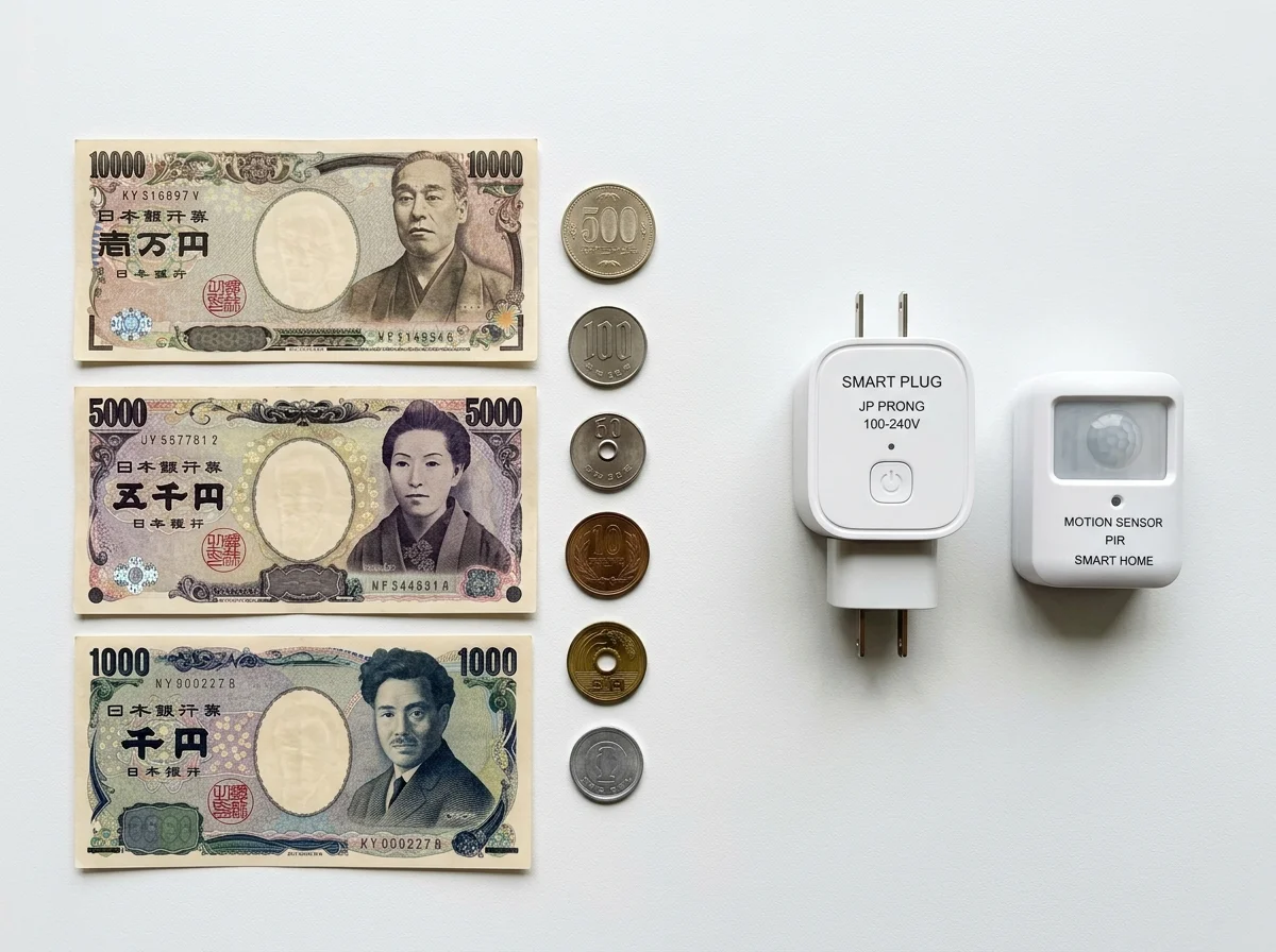 SwitchBotデバイスと予算のイメージ