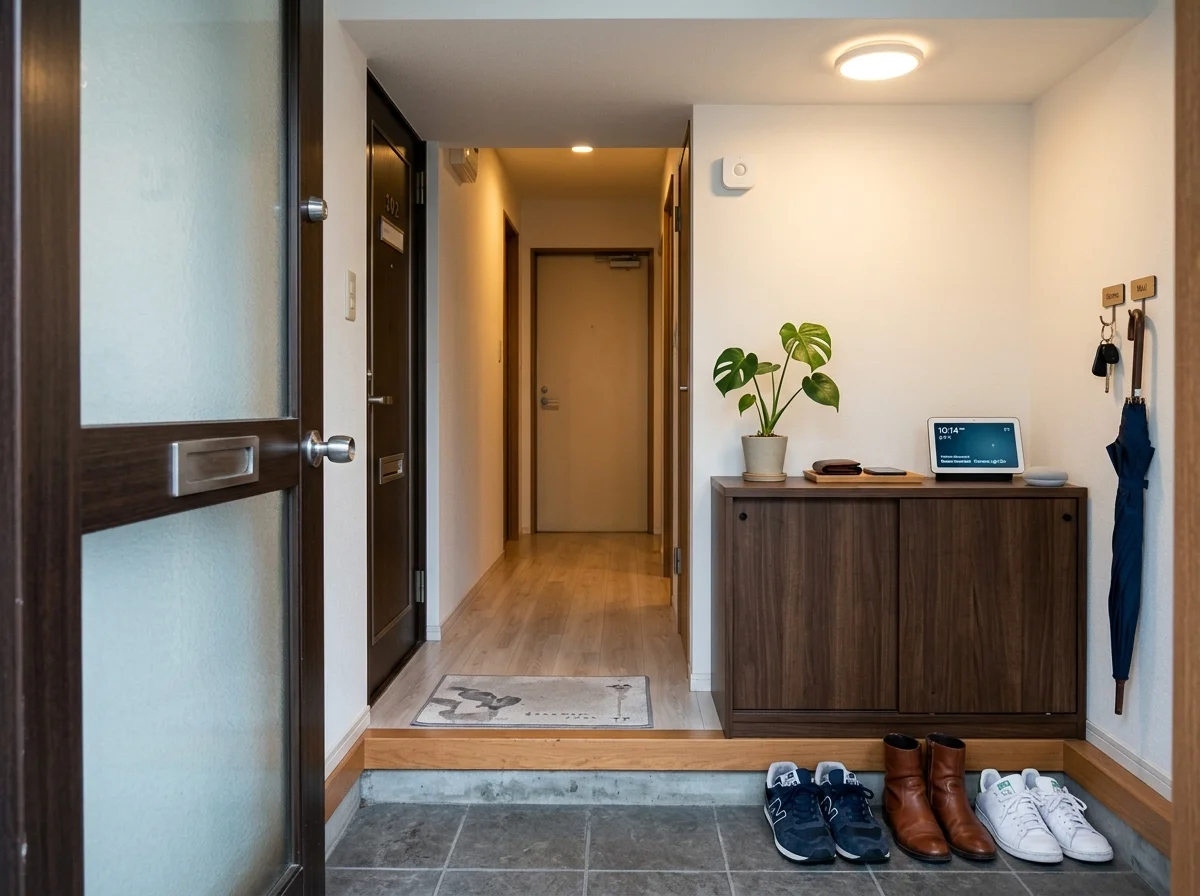 スマートセンサー付き玄関