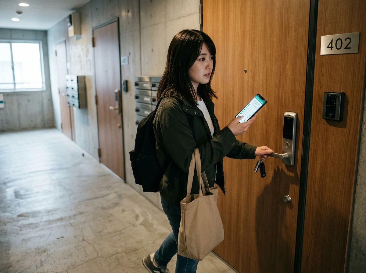 外出時のスマートホームチェック