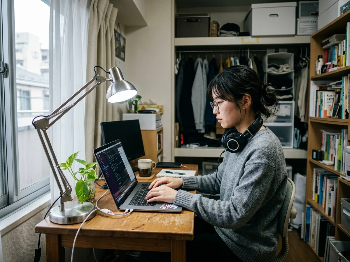 在宅ワーク環境のスマート照明