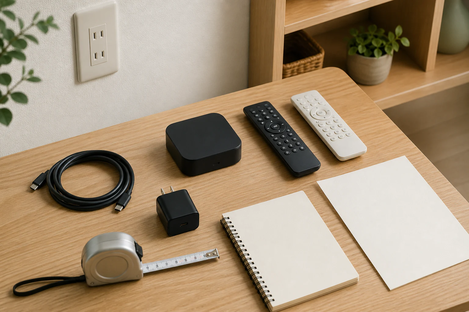 スマートリモコンを買う前に部屋の受光部と電源を確認するイメージ