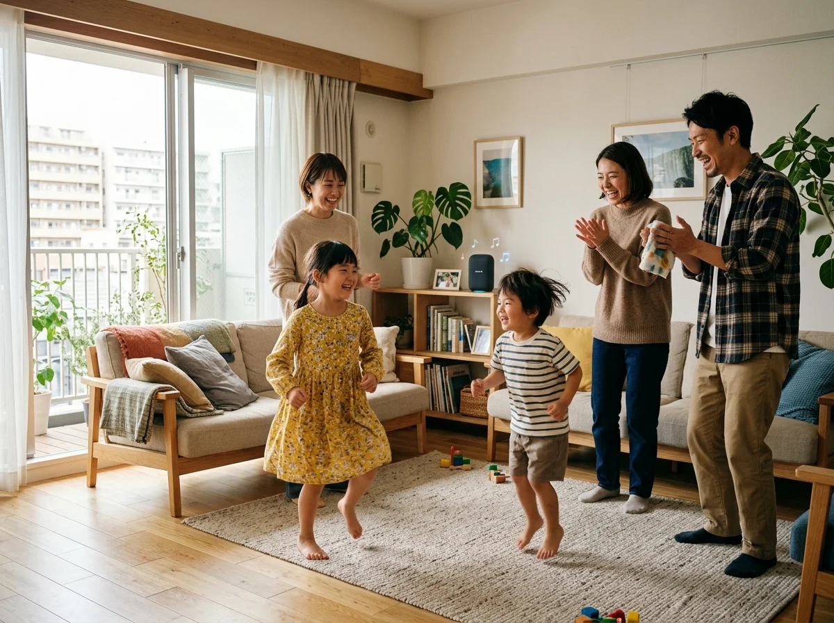 家族でスマートスピーカーを楽しむ