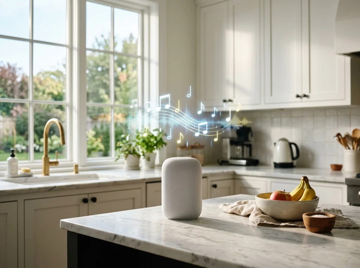 Google Nest Audioで音楽再生中