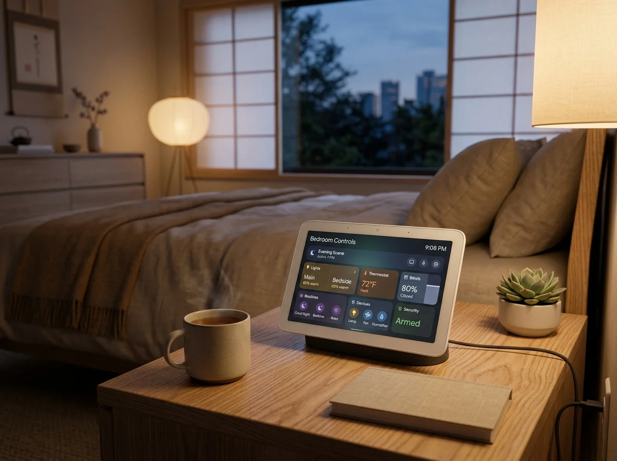 Google Nest Hubでルーティンを設定する画面